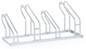 Stojan na bicykle na zem, dve šírky kolies 55 a 80 mm, 4 státia