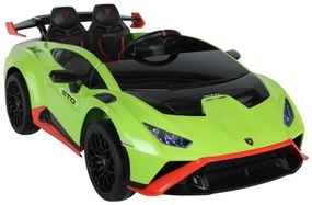 LEAN CARS Elektrická autíčko Lamborghini STO - Drift - zelené - 2x45W- BATÉRIA - 24V 4,5Ah - 2024