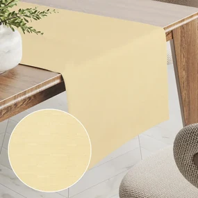 Biante Teflónový behúň na stôl TF-018 Svetlo žltý 35x120 cm