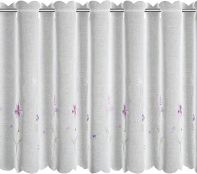 KRÁTKA ZÁCLONA NA PÚTKACH INESA 150X70 CM KVETY