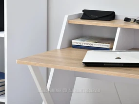 PC stolík Aspart (dub + biela). Vlastná spoľahlivá doprava až k Vám domov. 1109726