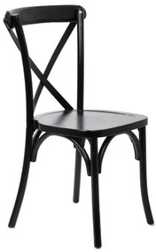 Jedálenská stolička DREV čierna 875743