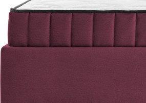 Posteľ Joy 180x200 cm, tmavo ružová látka