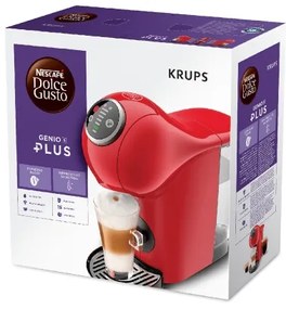 Krups - Kávovar na kapsule NESCAFÉ DOLCE GUSTO GENIO S PLUS 1500W červená