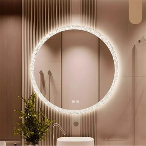 Tutumi Tutumi, LED krištáľové zrkadlo 80cm, model 108, HOM-02701