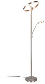 LED stojacia lampa v striebornej farbe (výška 180 cm) Willis – Trio