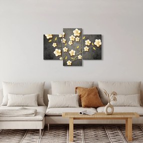 Obraz - Zlatý ker v čiernom pozadí (90x60 cm)