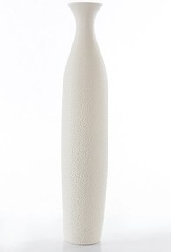 KERAMICKÁ VÁZA RISO 13X13X63 CM KRÉMOVÁ