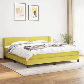 Boxspring posteľ s matracom zelená 200x200 cm látka 3126116