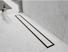 Mexen Flat 360° M13 sprchový žľab 2v1, 50 cm, medená matná, 1C10050-40