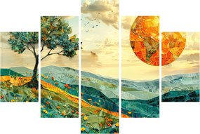 Obraz - Ilustrácia krajiny (150x105 cm)