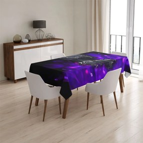 Sablio Obrus BLACK PANTHER Fialová luminiscencia - 130x170 cm