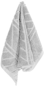 Bavlnený froté uterák RELIEF 30x50 cm sivý