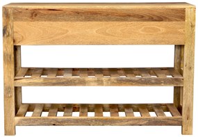 furniture-nabytek.cz - Konzolový stolík so šuplíkmi 110x76x35 z masívu mango