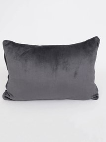 Obliečka na vankúš mikroplyš 40 × 60 cm – Laura tmavo sivá