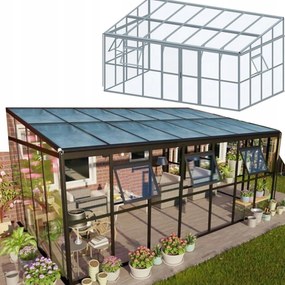 Zimná záhrada Altánok záhradný Soho 505x290 cm Pc sklo celoročné