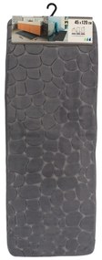 TENDANCE Predložka do kúpeľne Stones, 45x120 cm, grafitová