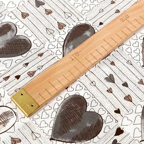 Biante Bavlnené prestieranie na stôl Sandra SA-027 Tmavé srdce na smotanovom 35x45 cm