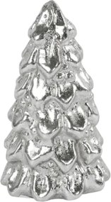 Vianočná dekorácia stromček SILVER SPARK 7,5 cm, strieborný