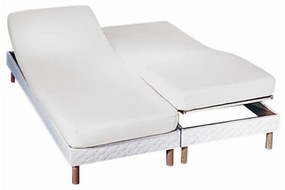 Jednofarebná napínacia plachta na polohovateľnú posteľ, flanel, hĺbka rohov 26 cm