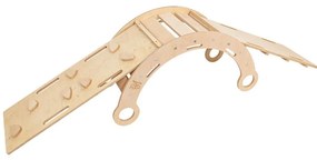 Hojdačka z borovicového dreva v prírodnej farbe 39x75x38 cm Montessori – Meowbaby