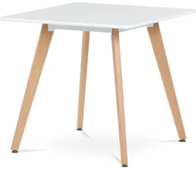 Jedálenský stôl Autronic 80x74 cm biely MDF mat DT-312 WT