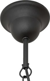 Luster na reťazi MALBO 8xE14/10W/230V čierny