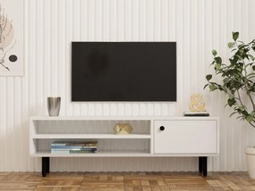 TV stolík/skrinka Lasupa (biela) . Vlastná spoľahlivá doprava až k Vám domov. 1095092