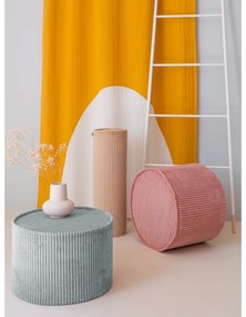 Menčestrový detský puf v mentolovej farbe – Wigiwama
