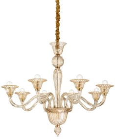 IDEAL LUX Závesný luster na kábli BRIGITTA, oranžový, 89 cm