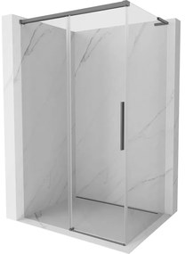 Mexen Rox, L posuvný sprchový kút 100 x 70 cm, 8mm číre sklo, grafitový profil, 8C2L-100-070-95-00