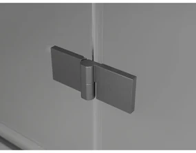 Mexen Lunar, L Duo sklápací sprchový kút 85 x 80 cm, 8mm číre sklo, profil grafit brúsený, 834L-085L-080P-66-00