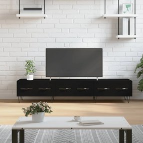 TV skrinka, čierna 150x36x30 cm, kompozitné drevo 829149