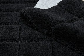 Sada kúpeľňových koberčekov SUPREME LINES línie, čierna