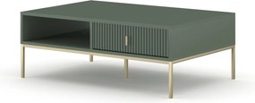 Konferenční stolek Maggiore 104 cm zelený/zlatý