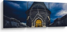 Obraz - Pred búrkou (s hodinami) (90x30 cm)