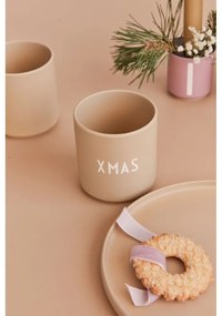 Béžový hrnček z imitácie porcelánu Design Letters Favourite, 0,25 l