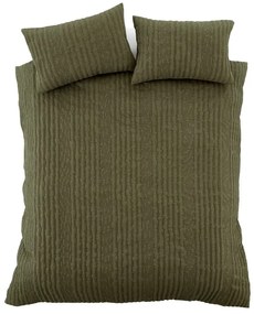 Kaki obliečky na dvojlôžko/predĺžené 230x220 cm Tamba Stripe – Pineapple Elephant