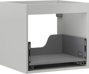 Mexen Box-A, závesná skrinka 50 cm, 1 zásuvka, matná sivá, 91AX0-0500-470-1-62