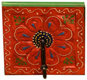 Orientálny háčik Kadira oranžovo-zelený