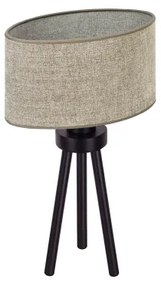 Duolla - Stolná lampa OVAL 1xE27/15W/230V pr. 30 cm hnedá