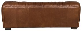 Hnedá kožená pohovka 214 cm Douglas – Dutchbone