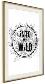 Artgeist Plagát - Into The Wild [Poster] Veľkosť: 30x45, Verzia: Zlatý rám s passe-partout