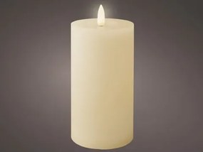 LED sviečka Lumineo 7x15 cm, krémová%
