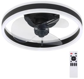 Brilagi-LED stmievateľné svietidlo s ventilátorom LED/30W/230V 3000-6500K čierne