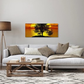 Obraz siluety stromu (120x50 cm)