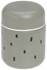 Termoska na jedlo - Happy Prints light olive