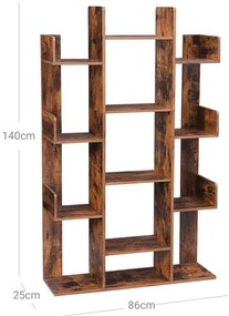 Knižnica v tvare stromu VASAGLE LBC67BXV1