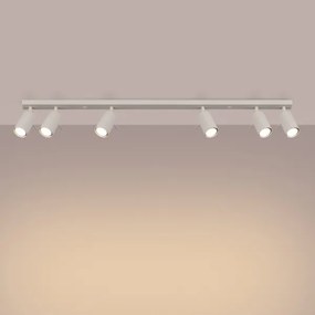 Sollux SL.1499 - Bodové svietidlo RING 6xGU10/10W/230V krémová