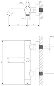 OMNIRES Y1230CR - Vaňová batéria Y lesklý chróm